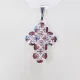 Small Cross - Charis-Violet Organza - 2
